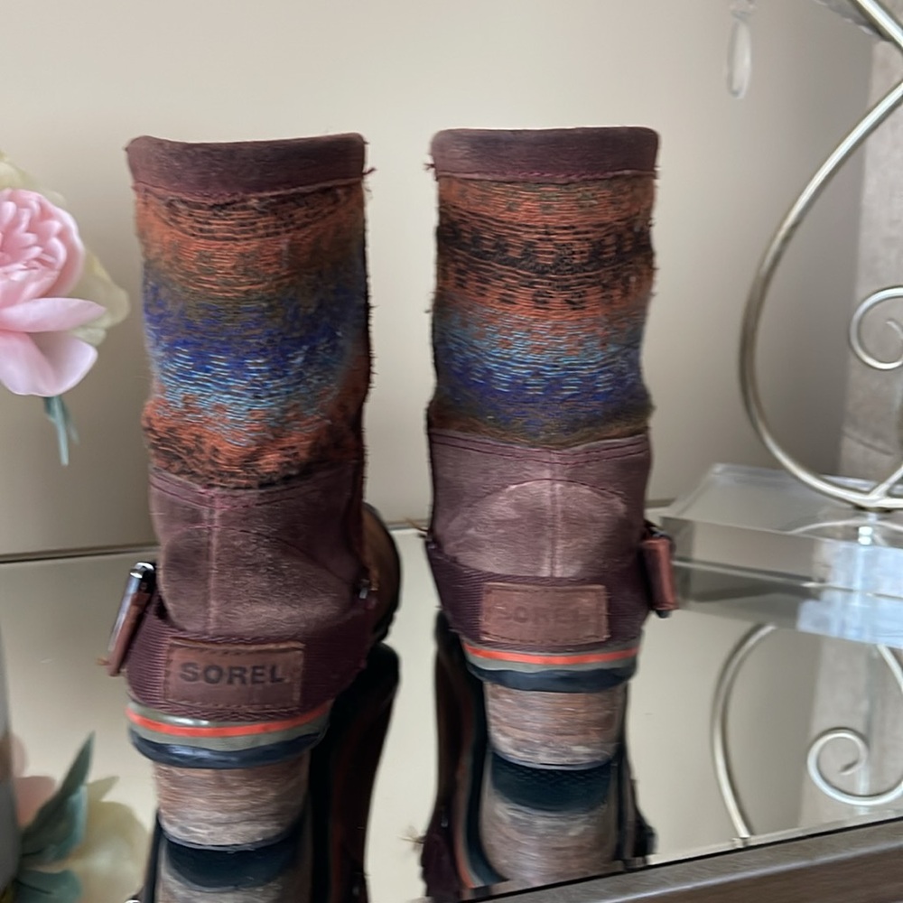 SOREL Brown Slimshortie Boots - Picture 7 of 12